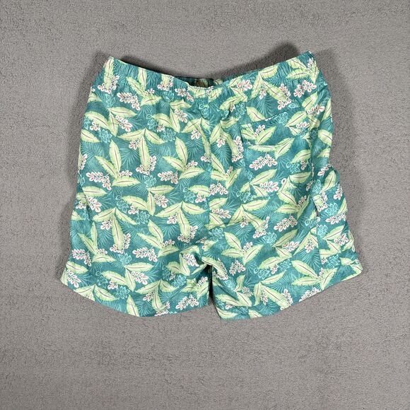Tommy Bahama Relax Swim Trunks Men’s Size L Blue Green Floral Print Beach Palms - Picture 9 of 10